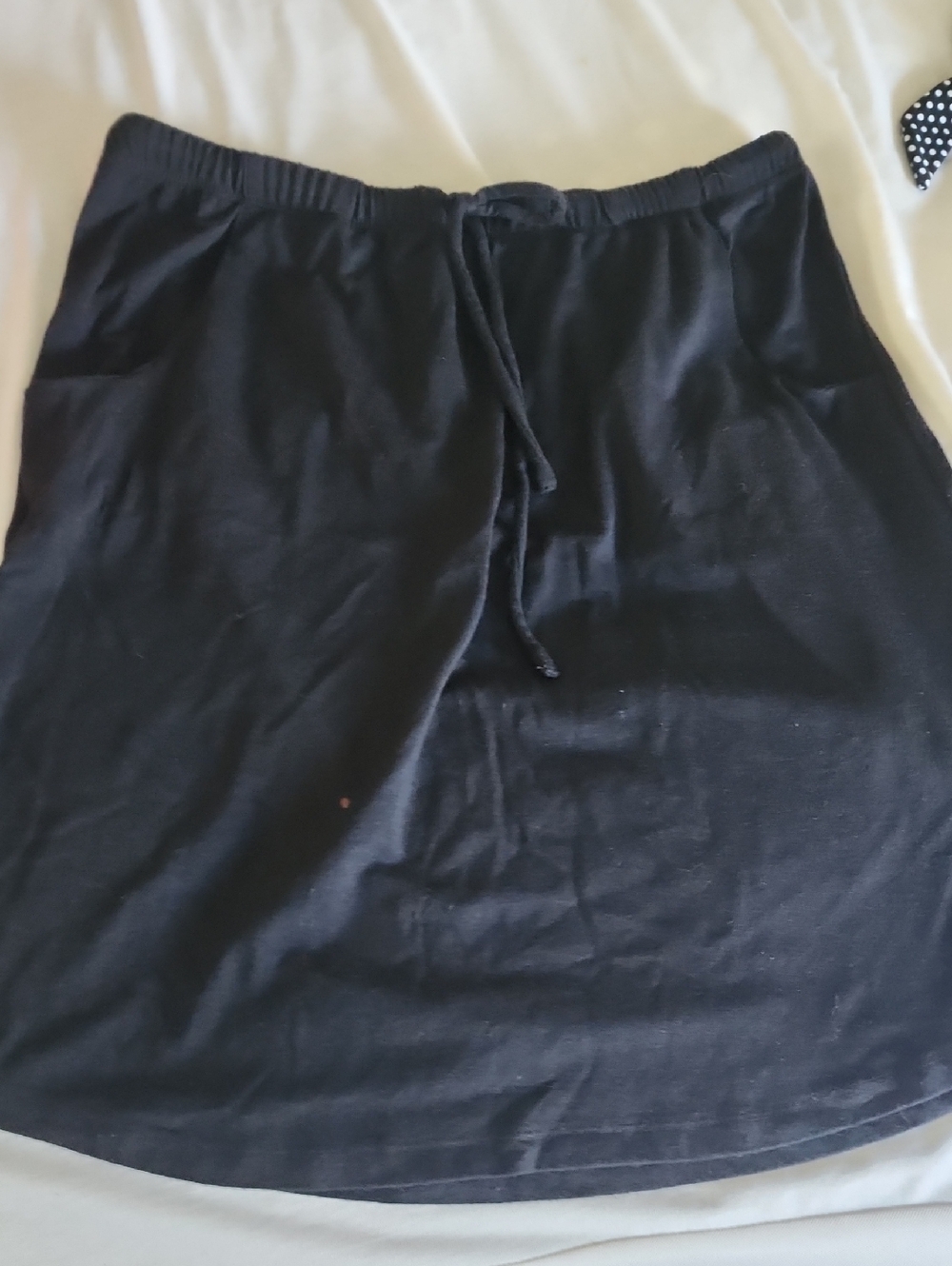 Sonoma Black Drawstring Mini Skirt